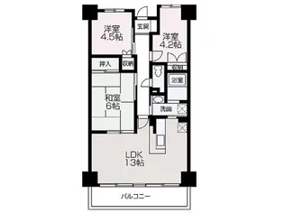 ネオシティ【107号室】の間取り