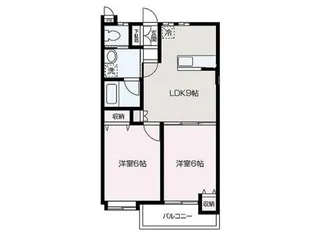 クノスペン B棟【202号室】の間取り