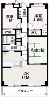 ヒルトップ朝霞台【210号室】の間取り