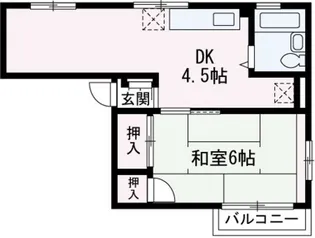 シティハイムキャッスル【103号室】の間取り