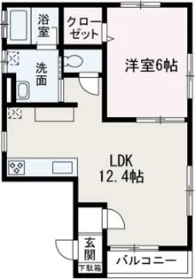 エクウスルーナ朝霞本町【301号室】の間取り