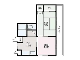 ヒルクライム【203号室】の間取り