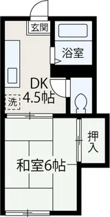 セントラルハイム【201号室】の間取り