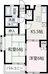 サンプリズム【205号室】の間取り