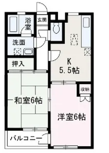 サンプリズム【103号室】の間取り