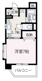 ラピス【601号室】の間取り