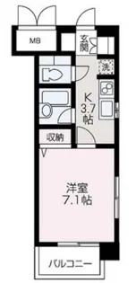 レクエルド【101号室】の間取り