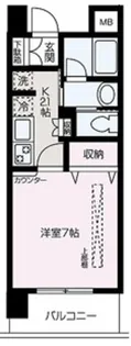 エスポワール【407号室】の間取り