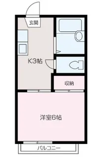 ベルフラワー【201号室】の間取り
