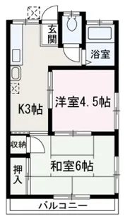 コーポ島【201号室】の間取り