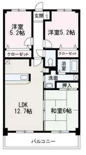 ル・クール【403号室】の間取り