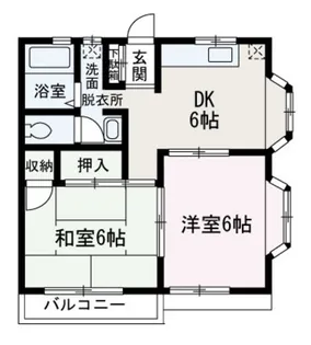 エスポワール三原【102号室】の間取り
