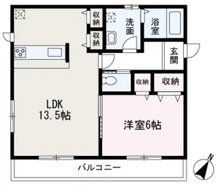 フローラ【202号室】の間取り
