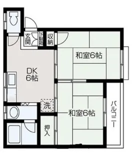 ジョイフルタウン【202号室】の間取り