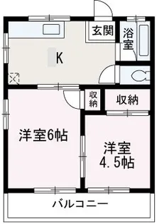 (S)かすみハイツNO.1【203号室】の間取り