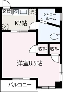 第Ⅱ桑原コーポ【201号室】の間取り