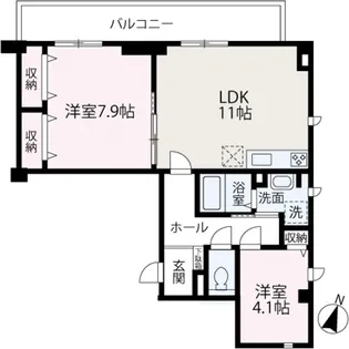 CIEL【401号室】の間取り