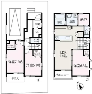 埼玉県朝霞市宮戸4丁目【一戸建】の間取り