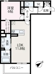 グレース コリーヌ【103号室】の間取り