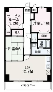 ディアシティー和光【502号室】の間取り