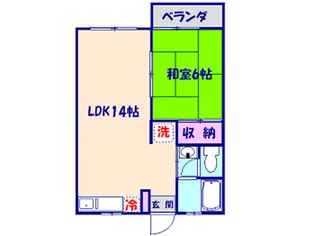 オークヒルズ【202号室】の間取り