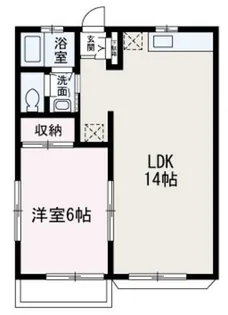 オークヒルズ【203号室】の間取り