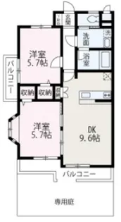アンジュ【103号室】の間取り