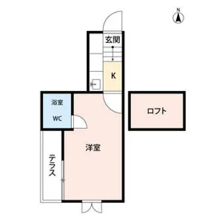 リバティーライフ志木【101号室】の間取り