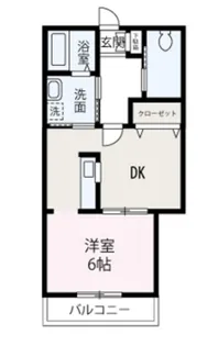 ベルメゾンヨシダ【302号室】の間取り