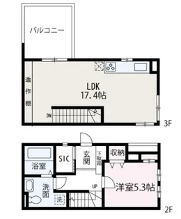 鈴森VILLAGE【217号室】の間取り