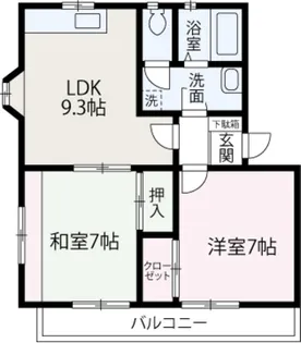 さくらハイツⅡ【102号室】の間取り