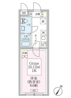 スカイラシクラス平和台【305号室号室】の間取り