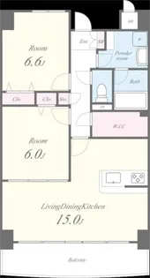 カーサパトリス【8階】の間取り