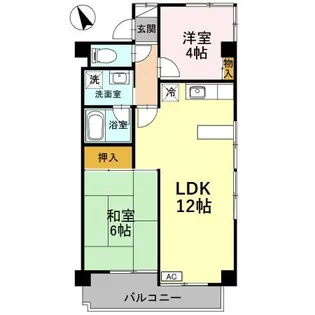 サンソシエ【5階】の間取り