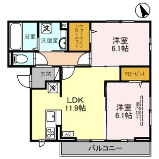 ドエルH【2階】の間取り