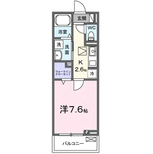 浜崎4丁目アパート【1階】の間取り