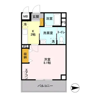 スフィア【4階】の間取り