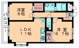 NTマンション【1階】の間取り