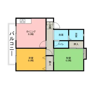 ラフィネート葛城【2階】の間取り