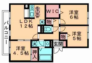 ドミール B【1階】の間取り