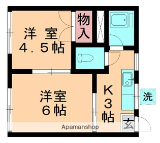 コーポ高玉【203号室】の間取り