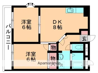 クレールフジ【105号室】の間取り