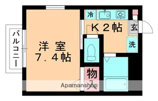 ドルチェ・ミナミ【205号室】の間取り