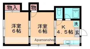 第一藤コーポ【104号室】の間取り