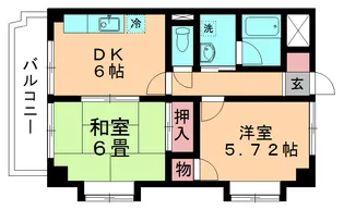 千葉県千葉市中央区椿森1丁目【マンション】の間取り