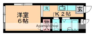 イーズネスト都賀A棟【101号室】の間取り