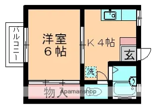 グリーンクレスト【0201号室】の間取り