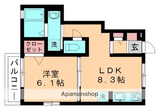ビラ・パストラルⅡ【101号室】の間取り