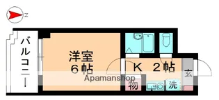 コンフォース喜【602号室】の間取り