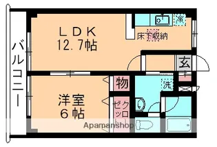風のガーデンA【102号室】の間取り
